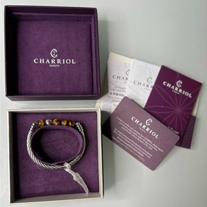 Charriol Calypso Tiger Eye Bangle Size small $160.00